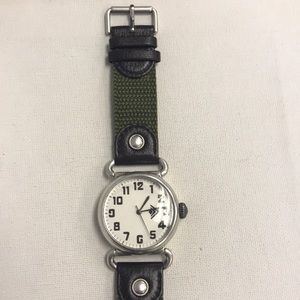 Silpada Canvas Green Watch